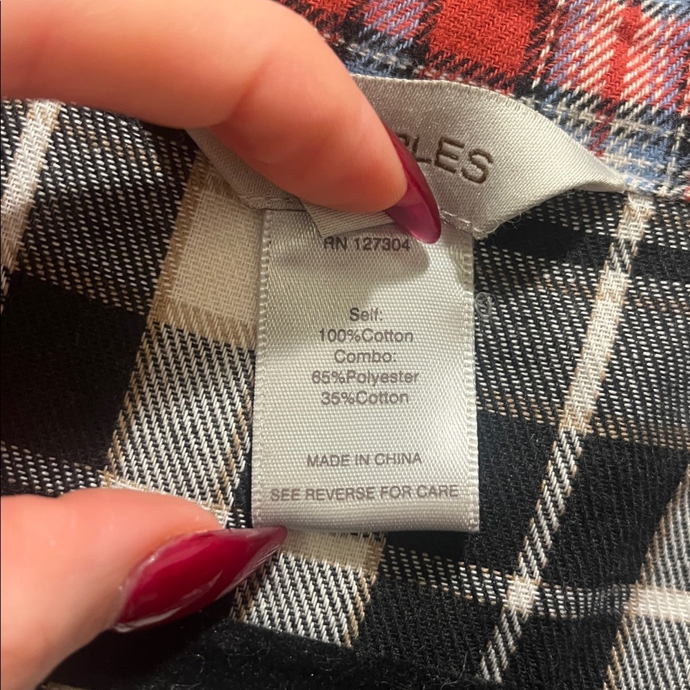 Multiples Mixed Plaid Flannel Patchwork Multi Pri… - image 4